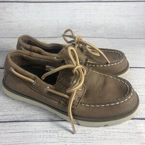 Sperry Size 13 Brown Leather Leeward Boat Shoe